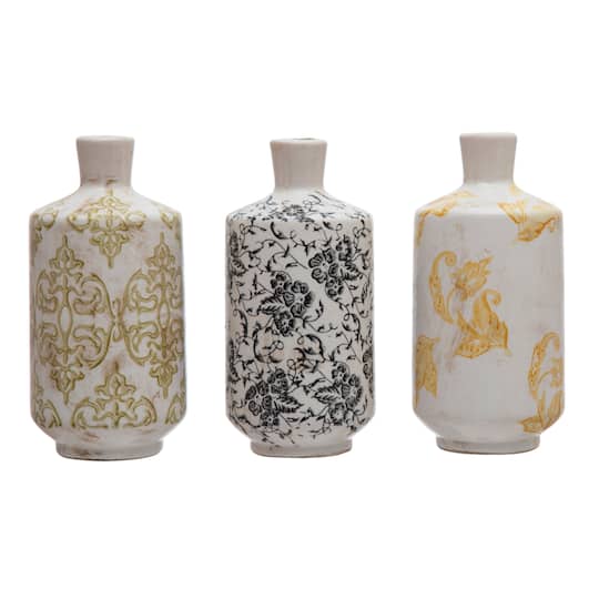 Hello Honey® 8" Terra Cotta Vase Set